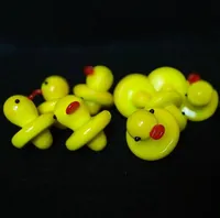 Ente UFO Carb Cap Feste Farbiges Glas Yellow Duck Kuppel 24mm für 4mm Thermal P Quartz banger Nägel Wasserrohr bongs Lager