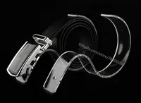 Free shipping 10pcs fashion Boutiques display props Belt display racks Acrylic Display Stand girdle holder desktop belt