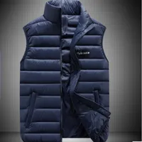 Wholesale- T1287-YG6032 Cheap wholesale 2016 new autumn winter big yards men&#039;s fashion casual stand collar eiderdown cotton vest