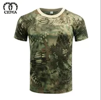 Heißer 2017 Outdoor Sommer Military Camouflage Trockner Haut Mesh T-shirt männer / frauen Militar Tactical Camping Wandern Kurzarm t-stücke