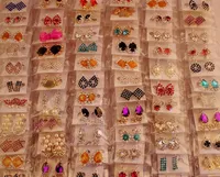 50Pairs lot Mix Style Fashion Stud Earrings Nail For Gift Craft Jewelry Earring EA037*