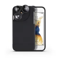 iPhone Kamera Lens Kılıf için, 4 Universal 180 ° Balık Gözü Lens, 10X Makro Lens, 2X HD Telefoto'da, 0.65X Geniş Açı Cep Telefonu Mercek Kit 1'de