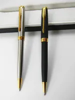 2pc Metal Parker Sonenet Series con flecha de oro Clip Ballpoint Pen +2 Ballpoint Pen Refill