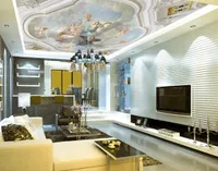 Mural Ceiling European Style Angel Zenith Mural mural 3d wallpaper 3d wall papers for tv backdrop
