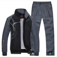 Hurtownia-męska odzież sportowa Mężczyzna Man Sporting Garnitury Dresy marki Kocogas Bluzy Bluzy Męskie Kurtki + Spodnie 2 SZTUK 5XL PLUS SIZ