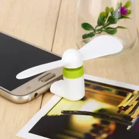 Venta al por mayor 5pin Flexible Portátil Super Mute USB Refrigerador Mini Fan para teléfono Android 100pcs / Lot
