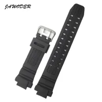 Jawoder Watchband 26mm preto silicone relógio de borracha pulseira para GW-3500B G-1200B G-1250B GW-3000B GW-2000 SPORTS Watch Straps