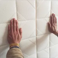3D Taş Kare Tuğla PE Köpük Duvar Kağıdı Posterler Duvar Çıkartmaları Duvar Dekor Oturma Odası Mutfak Ev Geliştirme