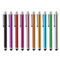 Free Shipping Capacitive Screen Metal Stylus Touch Pen With Clip For Mobile Phone 2000pcs