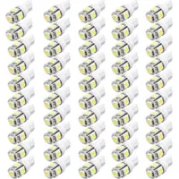 1000PCS/LOT 12 Volt LED Lights T10 5050 W5W 5SMD 194 168 2825 158 White LED Bulb Free Shipping