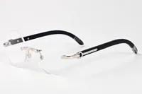 Neue Modesport Holz Sonnenbrille Für Männer Sommerstile Mode Büffel Horn Gläser Runde Randlose Retro Optische Optische Linse Sonnenbrille