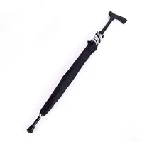屋外の傘、ファッションと美しい黒の自動松葉杖の傘の実用的な歩行スティックの邪魔棒の傘が耐久性