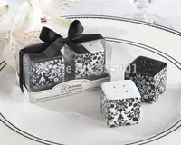 regalo di favore di nozze e omaggi per gli ospiti - Damask Ceramic Sale e Pepper Shakers bridal shower party souvenir 200pcs / lot