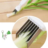 Создание овощной шредер резак зеленый лук слайсер легкий ручки нож инструмент мультимельки острые боевые гаджеты инструменты в наличии WX-C40