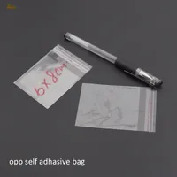 2018 Promotion Real 1000pcs Clear Resealable Bopp/poly/ Cellophane Bag 6x8cm Transparent Opp Gift Bags Plastic Packaging Self Adhesive Seal