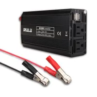 Stock de EE. UU. IRULU 800 W inversor portátil microprocesador inversor de corriente digital DC 12 V cargador de coche dual USB fuente de alimentación inversor de voltaje