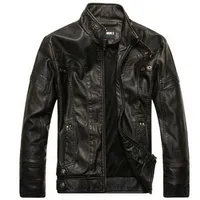 Men&#039;s pu Jacket Spring Autumn motorcycle leather jackets men leather jacket jaqueta de couro masculina,mens leather jackets Parka