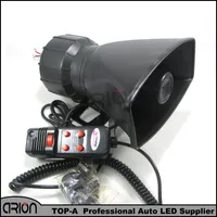 Loud Horn Siren 12 V Araba Hoparlör 5 Sesler Ton PA Sistemi için 60 W Max 300db