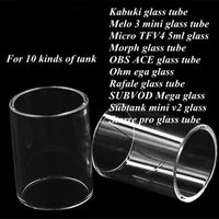 Kabuki Melo 3 mini Micro TFV4 5 мл Morph OBS ACE Ohmega Rafale SUBVOD Мега Subtank mini v2.0 Starre pro Атомайзер Pyrex Glass Tube
