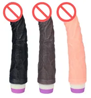 Simulazione dildo vibratore G-spot stimolare vibrazione dildo realistico falso pene femminile masturbazione giocattoli del sesso per le donne