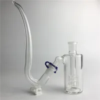 Neue J Adapter Glas Stroh mit Glas Bong Aschfänger 14mm 14,4mm Dicke Pyrex Bubbler Aschfänger Rohr DIY Wasserpfeifen