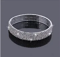 5row five rows sparkly rhinestone anklet crystal stretch cz ankle bracelet sexy anklet wholesale bridal wedding accessories for women