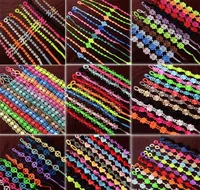 Braccialetti fascino moda pizzo cruciani bracciale gioielli da donna trifoglio braccialetti di amicizia fatta a mano 0277