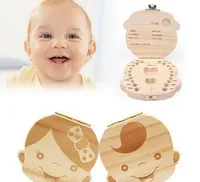 Bebek Süt Dişleri Keepsakes Koleksiyon Anıt Kutusu Sevimli Güzel Ahşap Kua Çocuklar Rahat Yaşam Diş Kutuları T4057