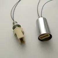 G9 Socket Keramisk Bas Halogen LED Lampa Lampa Ljushållare Kromväska