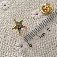 100 SZTUK Dostosowane Szpilki Freemason I Broszki Zamówienie The Wschodni Star Masonic Lapel Pin Masons Metal Craft Małe słodkie Odznaki Oes