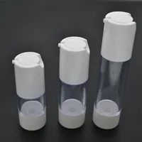 20pcs / lot 30ml leer 30ml Emulsion Kunststoff Airless Pumpflasche Flacon Plastique Cosmetic Probenbehälter SPB93