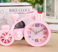 Plus épais Candy Color Creative Vélo Réveil Étudiant Cadeaux Anniversaire Artisanat Digital Alarm Clock Table Bureau Horloges