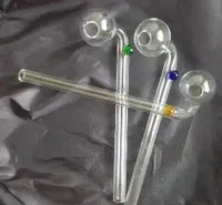 Creció en tubos de vidrio de burbujas, largos 12 cm, accesorios de gancho de vidrio al por mayor, accesorios de vidrio bong,