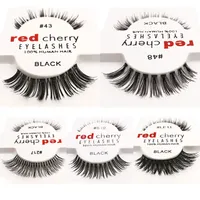 12pcs/Lot 10 Stile Red Cherry falsche Wimpern gefälschte Augenwimpern Neues Paket Langes Make -up -Schönheitstools Wimpernerweiterung