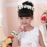 South Korean Dziecięca wieniec wieniec Han Edition Symulacja Dziewczyny Opon Flower Garland Wieniec Akcesoria Sukienka ślubna