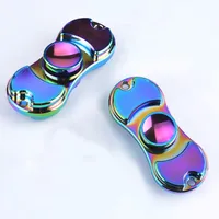 2017 Newest Hotting Rainbow Colors Hand Spinners Aleación EDC Mano Fidget Spinner Foco de alta velocidad Regalos de juguete