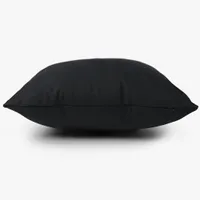 18x18 pouces à la mode taie d'oreiller de jet noir 100% toile de coton plaine couverture de coussin noir pour l'impression d'écran bricolage
