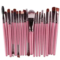 Professional 20pcs Makeup Brushes Set Cosmetic Face Eyeshadow Brushes Tools Makeup Kit Eyebrow Lip Brush Fast DHL shipping