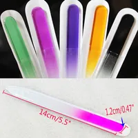 Wholesale- New Durable Crystal Glass Nail Art Buffer Files Pro File Manicure Device Tool CN