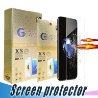 Pantalla de cristal templado inastillable protector 9H 2.5D película para el iPhone 12 11 Pro XR máximo XS MAX 6 7 8 6S Plus con la caja de papel