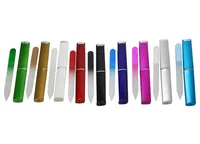 Crystal Glass Nail-bestand met een harde koffer 3 1/2 "Uw kleurenkeuze Gratis verzending # NF009