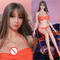 De calidad superior Sexy Love Doll 158cm Japón Real Silicone Sex Doll Con Realista Vagina Ass Realista Oral Sex Dolls Adult Male Masturbation Toy
