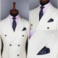 Мода мужская двойная грудящая свадьба Groom Tuxedo Groomsmen Лучший мужской новый костюм 2 штуки (пальто + брюки)