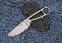 ESEE IZULA 12992 D2 Boyun Bıçak Stonwashed Taktik Kamp Avcılık Survival Cep Anahtarlık Bıçak Açık EDC Araçları K Kılıf Koleksiyonu