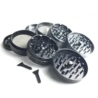 63mm Grinder 4 Layer Smoking Aluminum Alloy Cnc Teeth Tobacco Dry Herb Grinders for Space Case Tool Clear without Words