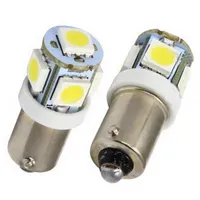 2x Biały Światło Super Bright 12V T11 BA9S 5050 SMD 5-LED Lampa żarówki samochodowa M00104