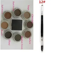 Enhanceurs de sourcils Pomade Moyenne Maquillage étanche brun 4g Blonde / Chocolat / brun foncé / ébène / Auburn / Moyen Marron / Talpe vs Sourf + 12 # Brosse