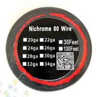 Najlepsze Nichrome 80 Drut 30 stóp AWG 22 24 26 28 30 32 Ogrzewanie Ogrzewanie Cewki Wick Dla DIY RDA DHL za darmo