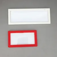 8 / 12x4.5cm Plastic Pop Paper Sign Card Prijs Label Display Show Case Frame on Retail Store Plank Promotie Geklakt door magnetische 20pcs
