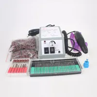 Free Shipping Nail Drill Manicure Set File Art Pedicure Pen Machine Set Kit With it With Extra Ceramic Nail Drill Bit Sanding bands